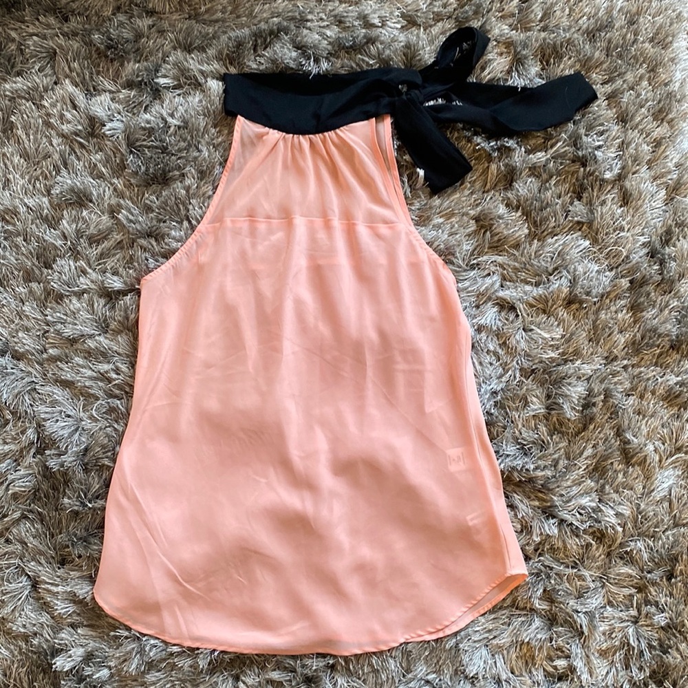 New York & Company tie neck blouse